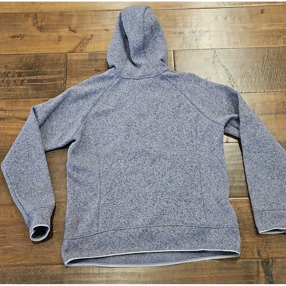 The North Face Half-Zip Fleece Hoodie Womens XL BEAUTIFUL PURPLE With Hood